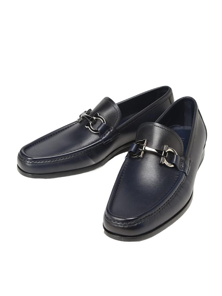 Salvatore Ferragamo◆ローファー/UK8/BRW/レザー Salvatore Ferragamo (サルヴァトーレフェラガモ) メンズ ローファー ガンチーニ モカシンシューズ 8 6.5 7.5  シューズ・靴 レザーシューズ【サカゼン公式通販】