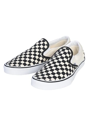 スリッポン メンズ 大きいサイズ キャンバス チェッカー クラシック スリップオン 靴 シューズ スニーカー ローカット