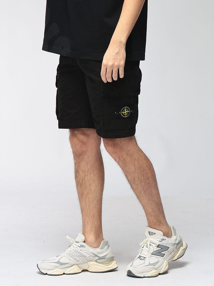 STONE ISLAND (ストーンアイランド) メンズ ショートパンツ ロゴワッペン ポケット カーゴ ショーツ SIL100019S00WA