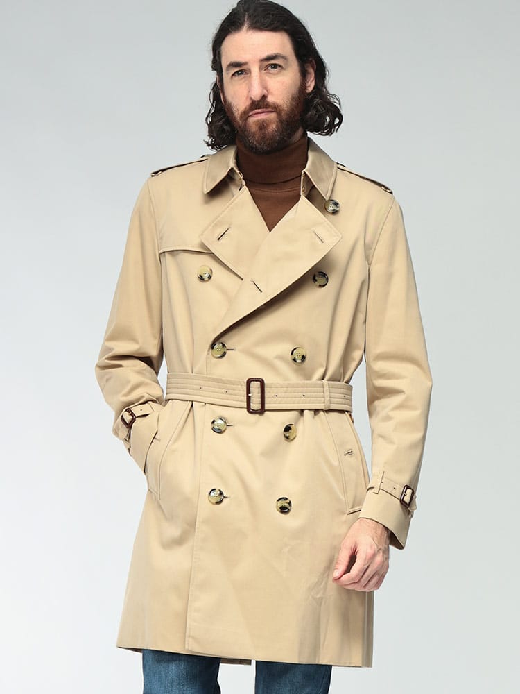 BURBERRY (バーバリー) メンズ コート ケンジントン ヘリテージ ウエストベルト トレンチコート BB8079388