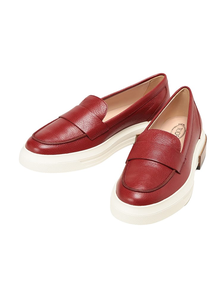 TOD'S (トッズ) レディース レザーシューズ レザー ラウンドトゥ 厚底ヒール ローファー TDLXXW92B0Y41ZQ