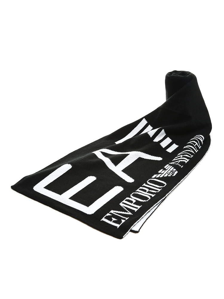 EMPORIO ARMANI EA7 (エンポリオアルマーニ) BIGロゴ ニット マフラー EA2758949A301