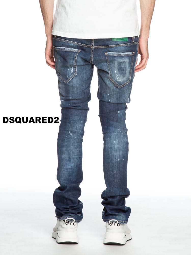DSQUARED2 (ディースクエアード) ダメージ ストレッチ ジーンズ TWIN 