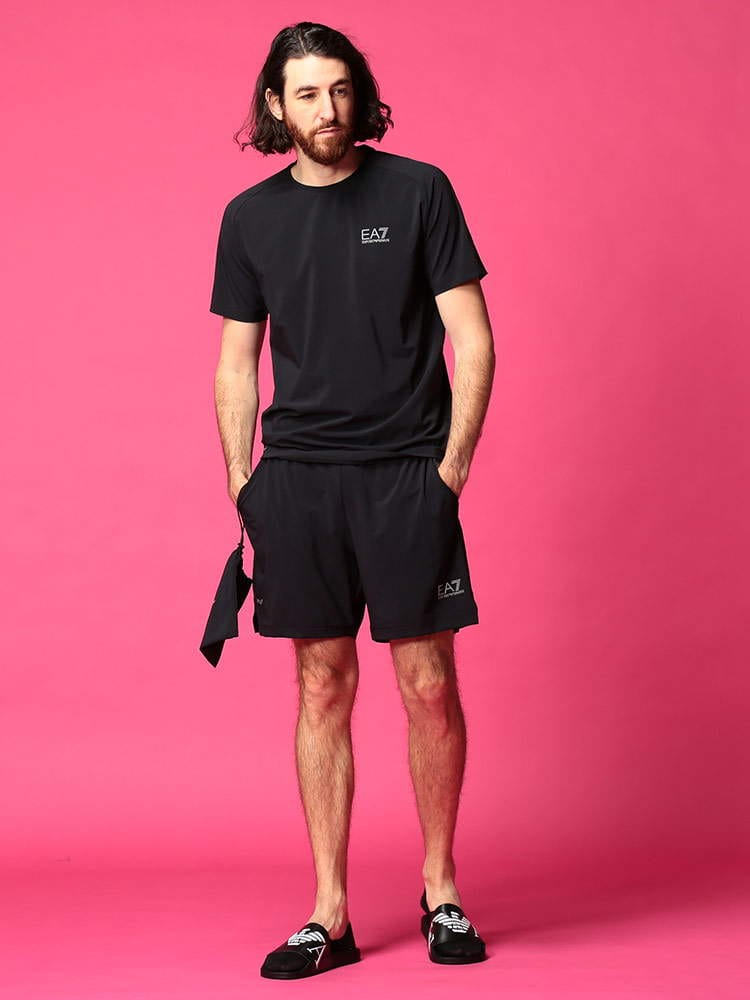 EMPORIO ARMANI EA7 (エンポリオアルマーニ) クルーネック Tシャツ ショートパンツ セットアップ Ventus7 EA8NPV01PN2CZ ブランド