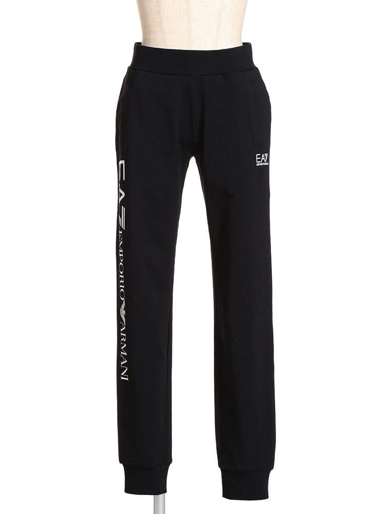 EMPORIO ARMANI EA7 (エンポリオアルマーニ) サイドロゴプリント 前閉じ スウェット ロングパンツ EAL8NTP89TJ31Z
