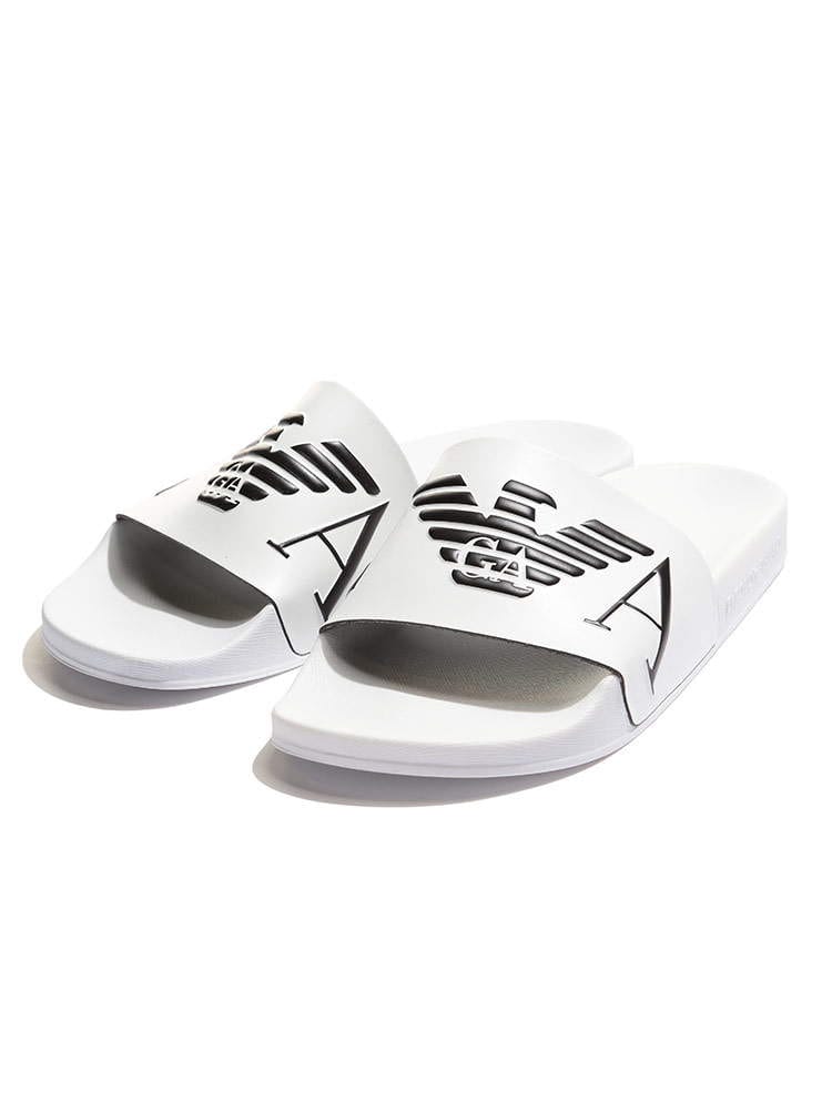 EMPORIO ARMANI (エンポリオアルマーニ) イーグルロゴ スライドサンダル EAX4PS06XM760