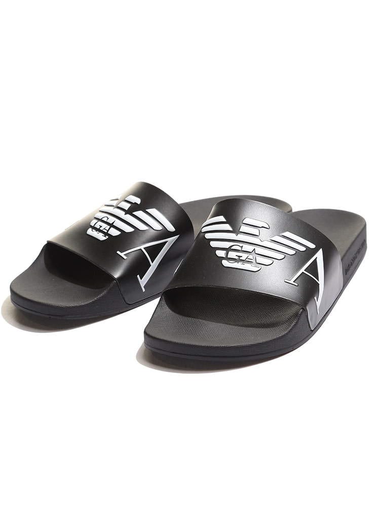 EMPORIO ARMANI (エンポリオアルマーニ) イーグルロゴ スライドサンダル EAX4PS06XM760