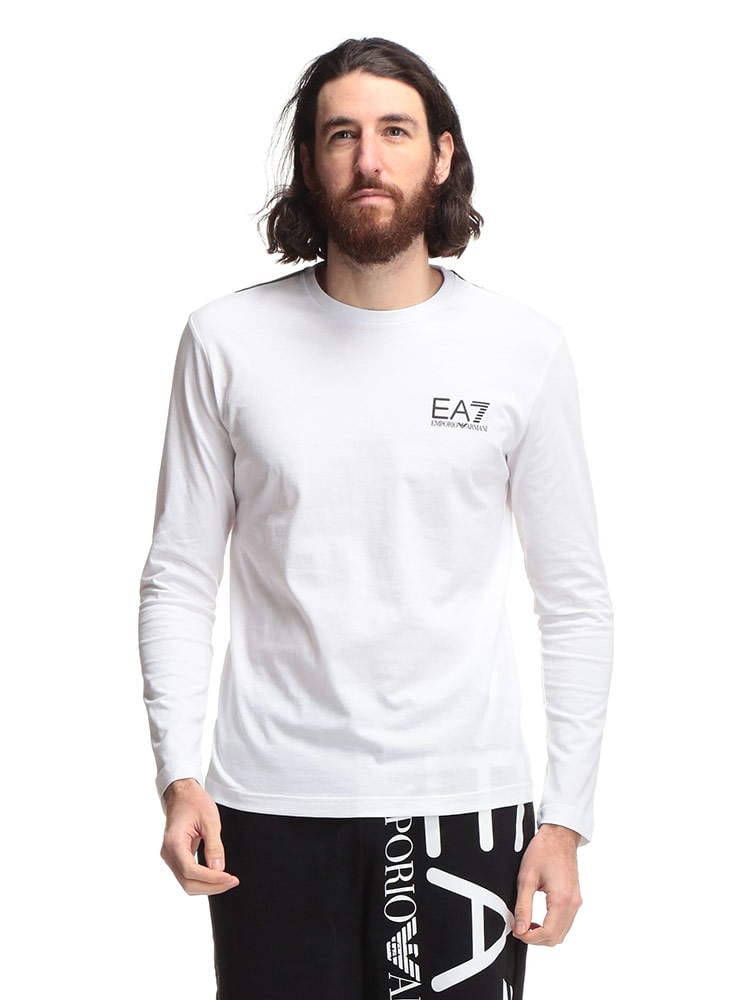 EMPORIO ARMANI EA7 (エンポリオアルマーニ) バックロゴプリント クルーネック 長袖 Tシャツ EA3KPT08PJA2Z
