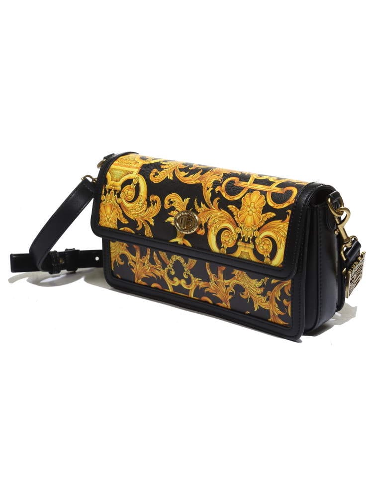 VERSACE JEANS COUTURE (ヴェルサーチェ ジーンズクチュール) バロック クロス ショルダーバッグ VCLE1VWABM2