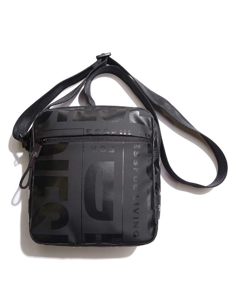 DIESEL (ディーゼル) ランダムロゴ ダブル クロスボディバッグ DSX07797P3893