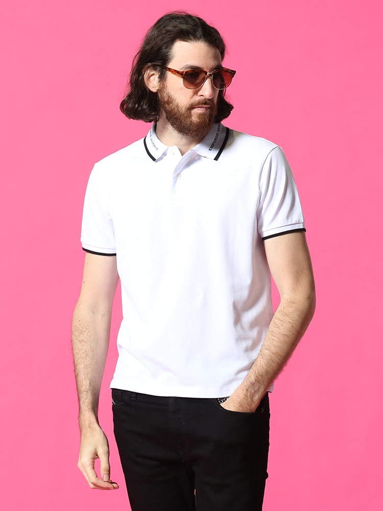 EMPORIO ARMANI (エンポリオアルマーニ) 衿ライン ロゴ 半袖 ポロシャツ EA3K1FA41JPTZ