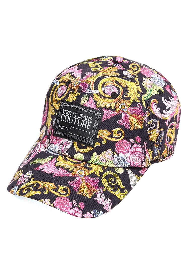 VERSACE JEANS COUTURE (ヴェルサーチェ ジーンズクチュール) ロゴ 総柄プリント キャップ VCE8GWAK1480157