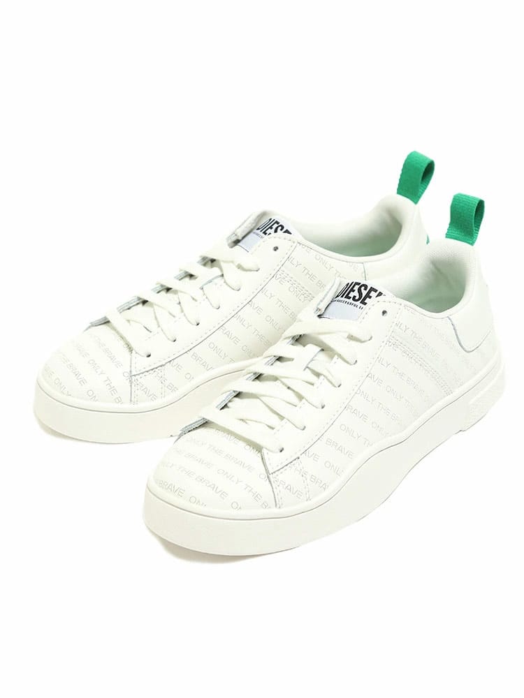 DIESEL (ディーゼル) ロゴ総柄 ローカットスニーカー S-CLEVER LOW LACE DSY02045P0968