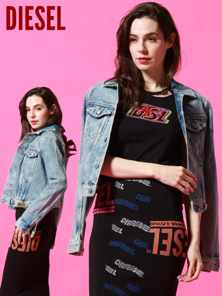 DIESEL (ディーゼル) 襟付き フルボタン デニム ジャケット DSLSPCWABBJ