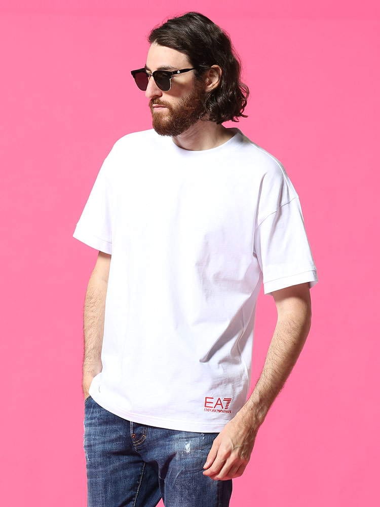 EMPORIO ARMANI EA7 (エンポリオアルマーニ) バックアーチプリント クルーネック 半袖 Tシャツ EA3KPT58PJ02Z