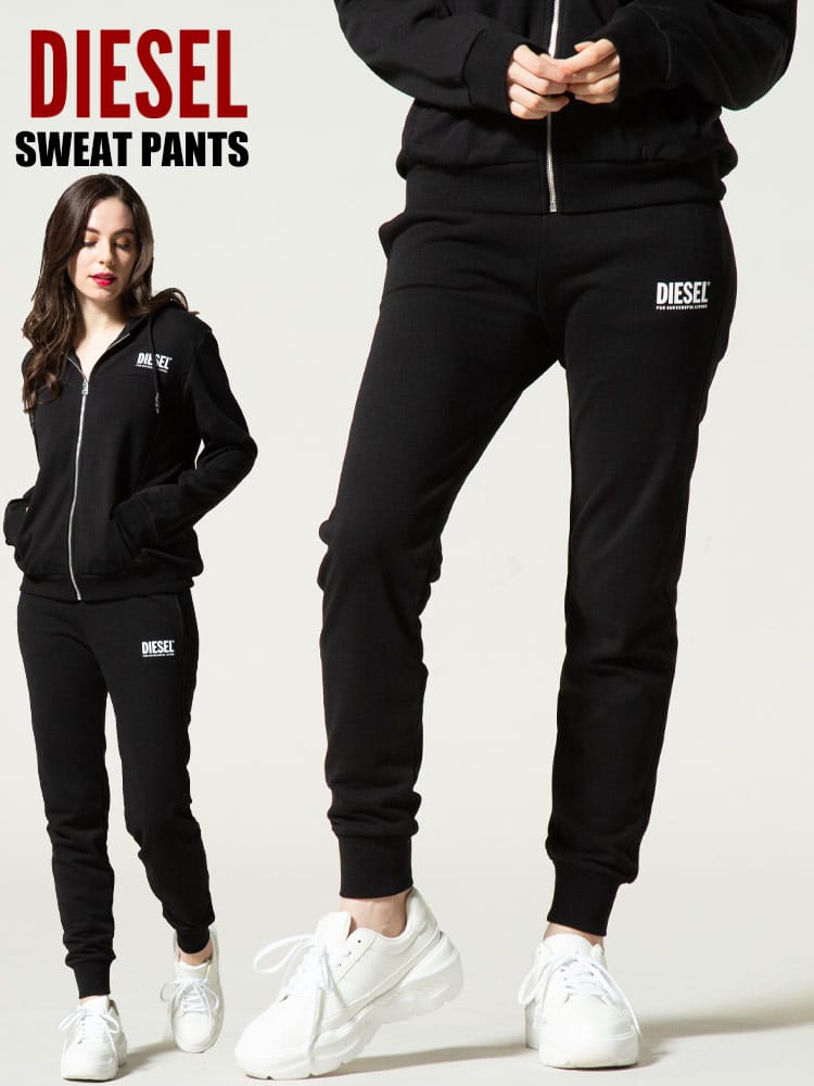 DIESEL (ディーゼル) ワンポイント スウェット パンツ DSLS2JG0PAZF レディース
