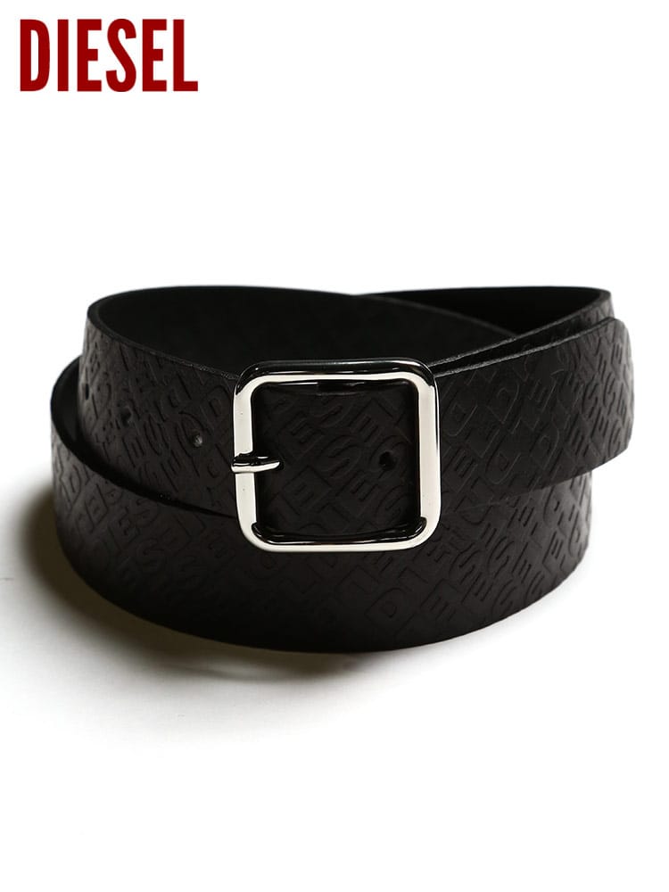 DIESEL (ディーゼル) カウレザー ロゴ総柄 ベルト B-OMNI DSX08135PR505 ブランド