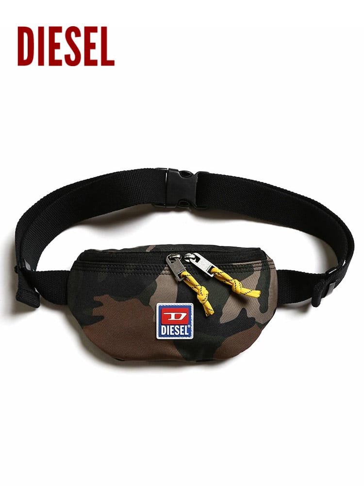 DIESEL (ディーゼル) ロゴ 迷彩柄 ウエストバッグ DSX07804P3894 ブランド