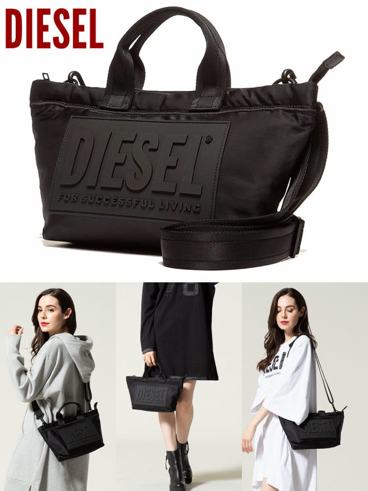 DIESEL (ディーゼル) 2WAY BIGロゴ ミニトートバッグ DSX08084P3102 