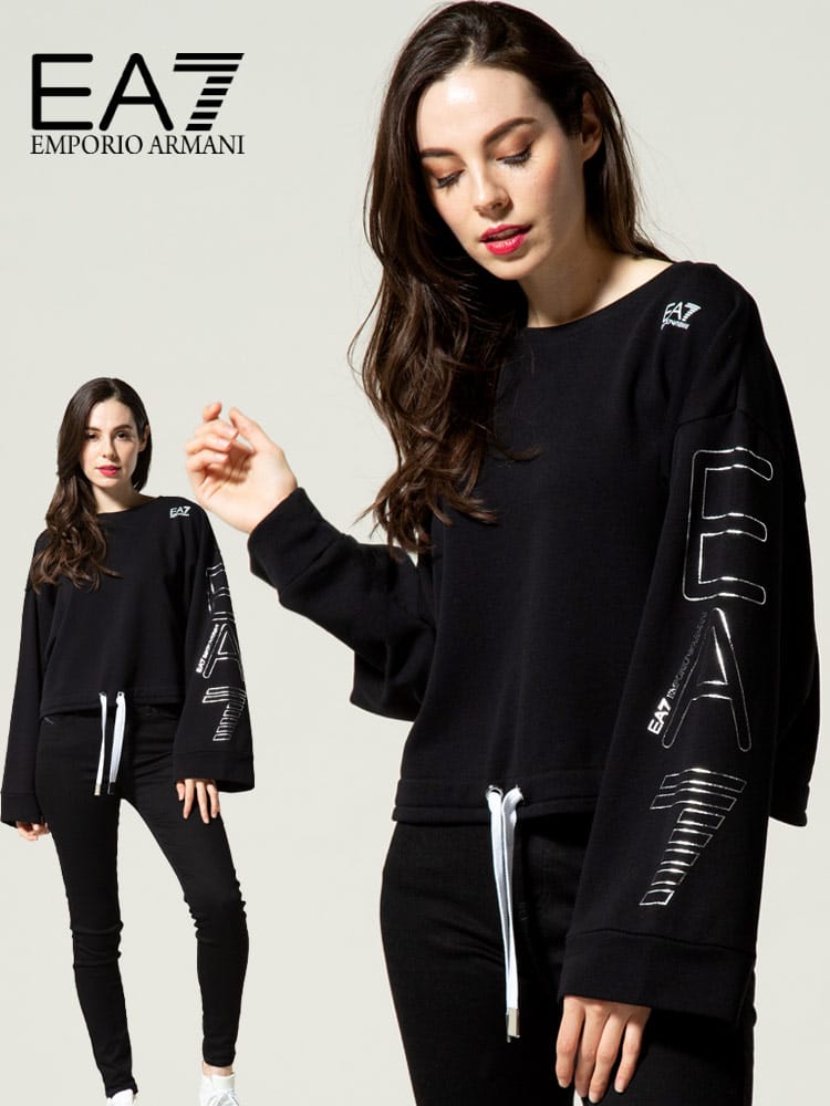 EMPORIO ARMANI EA7 (エンポリオ アルマーニ) クルーネック スウェット 長袖 トレーナー EAL6KTM34TJ2PZ レディース
