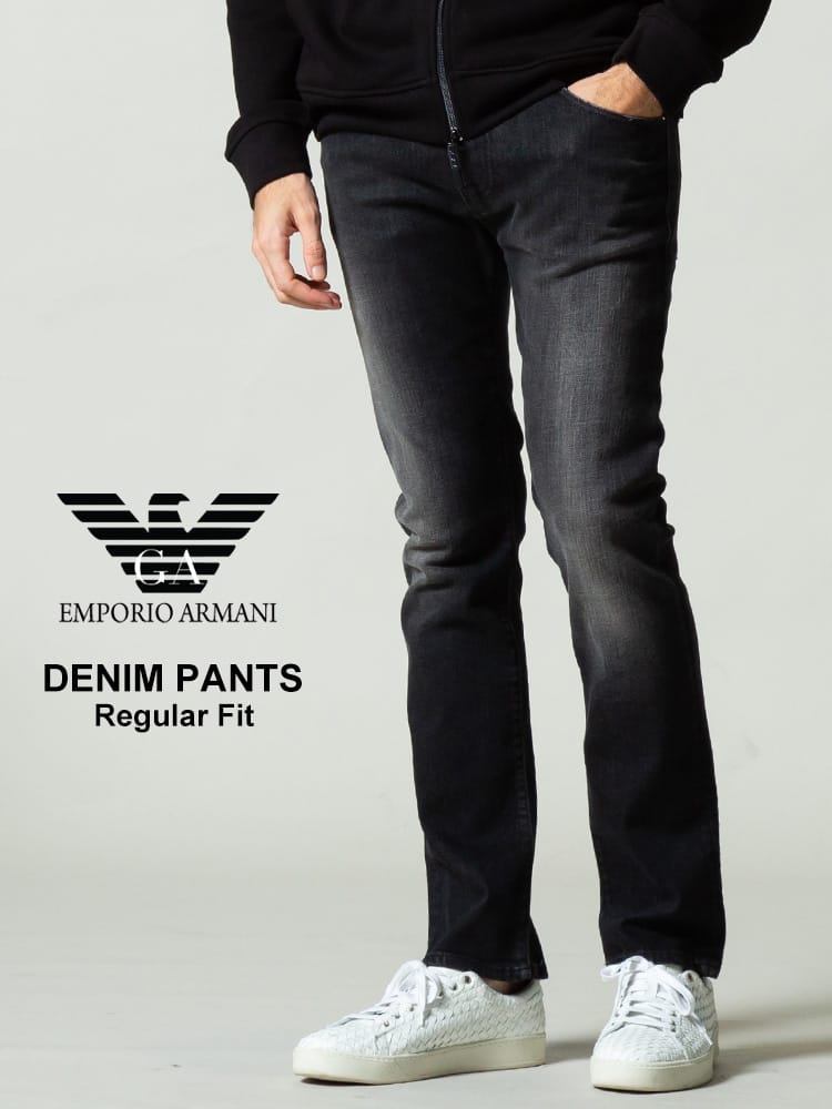 エンポリオアルマーニ メンズ EMPORIO ARMANI ジップフライ ジーンズ J45 レギュラーフィット ストレッチ ブランド ボトムス パンツ デニム EA6K1J451DQ0Z