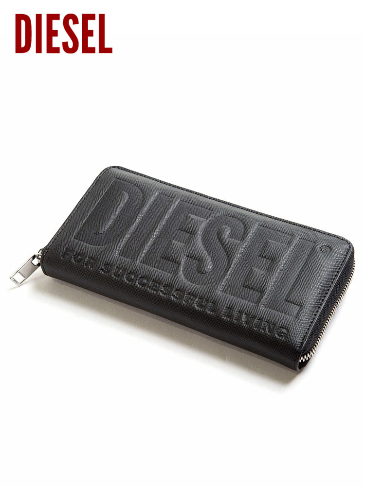 DIESEL (ディーゼル) BIGロゴ ラウンドファスナー 長財布 DSX08178P0408 メンズ【サカゼン公式通販】