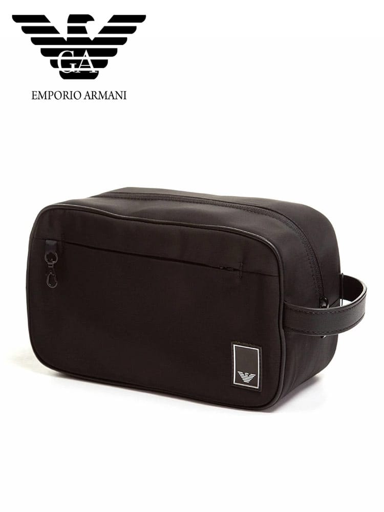 EMPORIO ARMANI (エンポリオアルマーニ) ロゴ トラベルエッセンシャル ポーチ EAY4R249YJJ8V メンズ