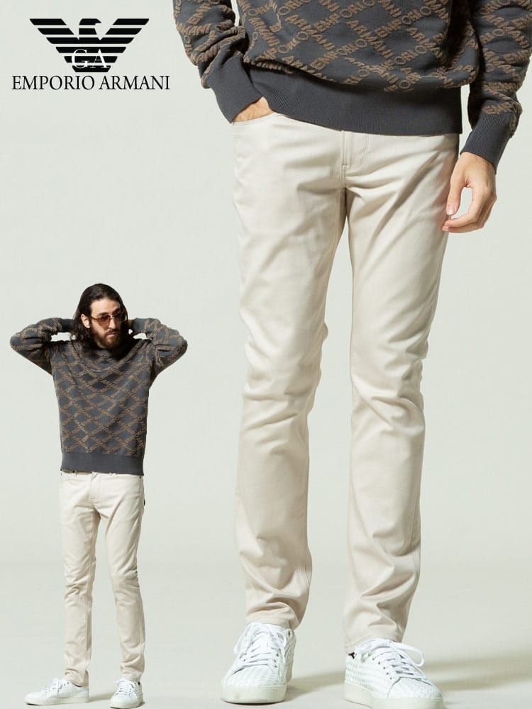 エンポリオ アルマーニ メンズ EMPORIO ARMANI コットン ストレッチ パンツ J06 スリムフィット ブランド ボトムス デニム パンツ EA8N1J061NJ9Z