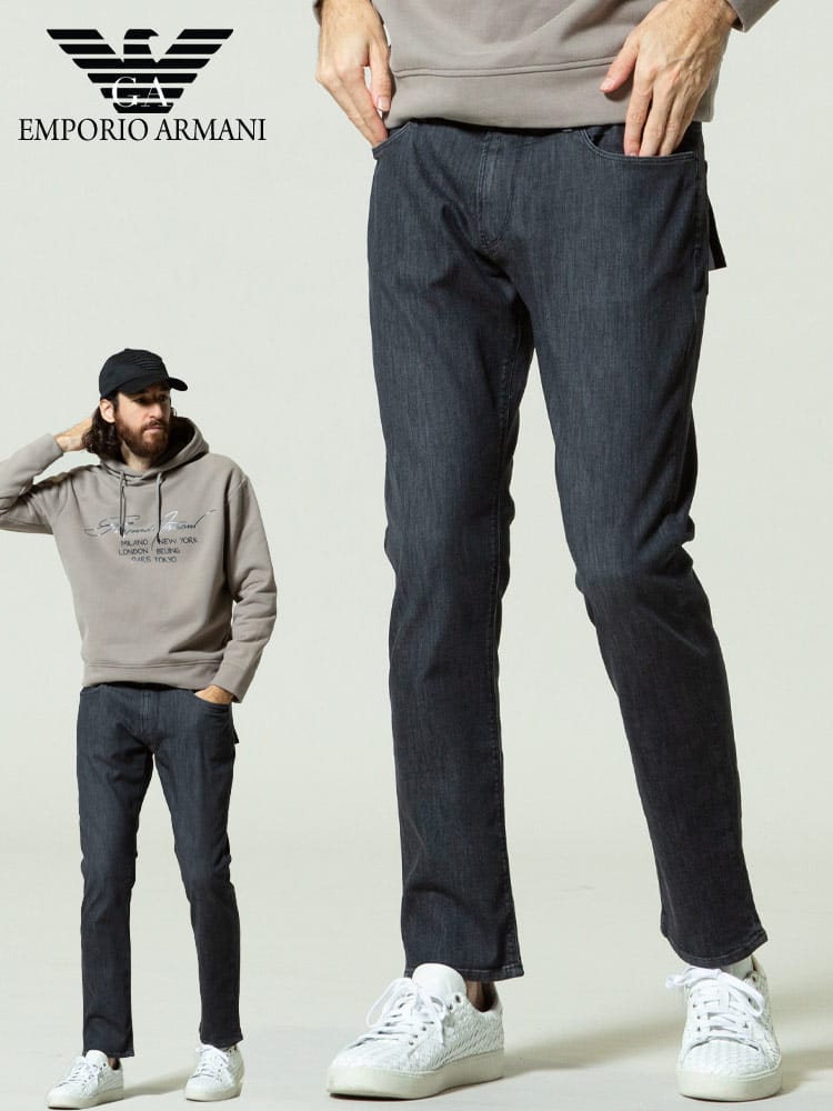 EMPORIO ARMANI (エンポリオアルマーニ) ジップフライ ジーンズ SLIMFIT EA8N1J06ID85Z