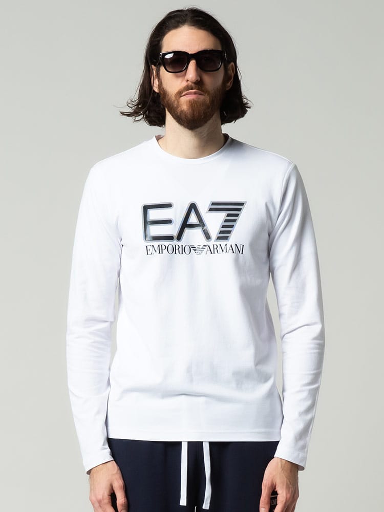 EMPORIO ARMANI EA7 (エンポリオアルマーニ) ロゴプリント クルーネック 長袖 Tシャツ EA6KPT64PJ03Z ブランド