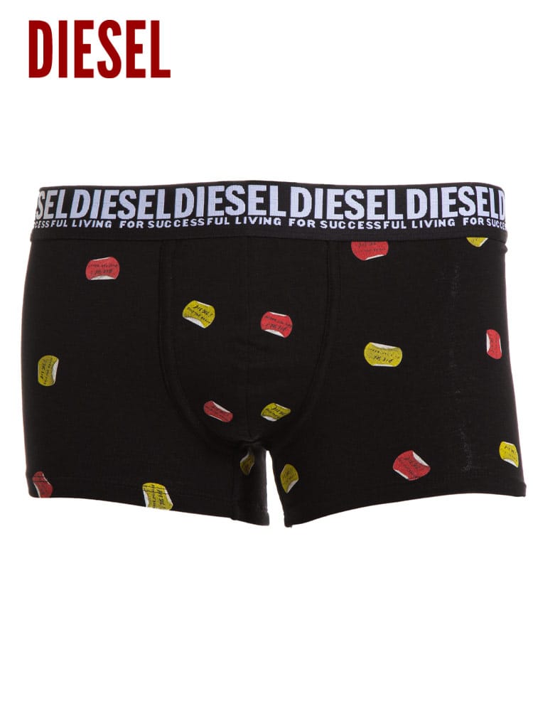 DIESEL ディーゼル 総柄 前閉じ ボクサーパンツ ブランド メンズ 下着 ボクサー ブリーフ プリント DSCIYKAEAW