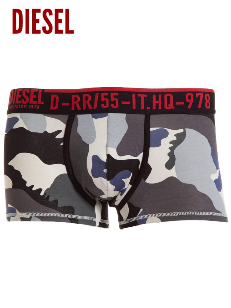 DIESEL ディーゼル 迷彩柄 前閉じ ボクサーパンツ ブランド メンズ 下着 ボクサー ブリーフ カモフラ DSSJ54AEAV