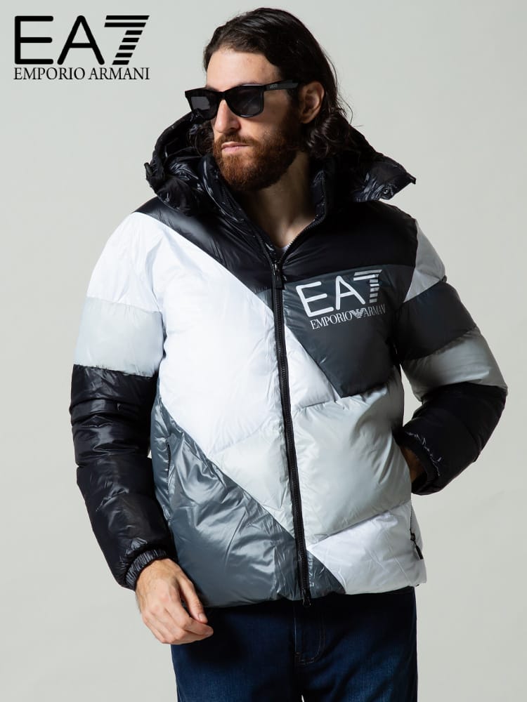 エンポリオアルマーニ EA7 メンズ EMPORIO ARMANI カラーブロック 中綿 ジャケット ブランド アウター パディングジャケット ブルゾン EA6KPB60PNR4Z