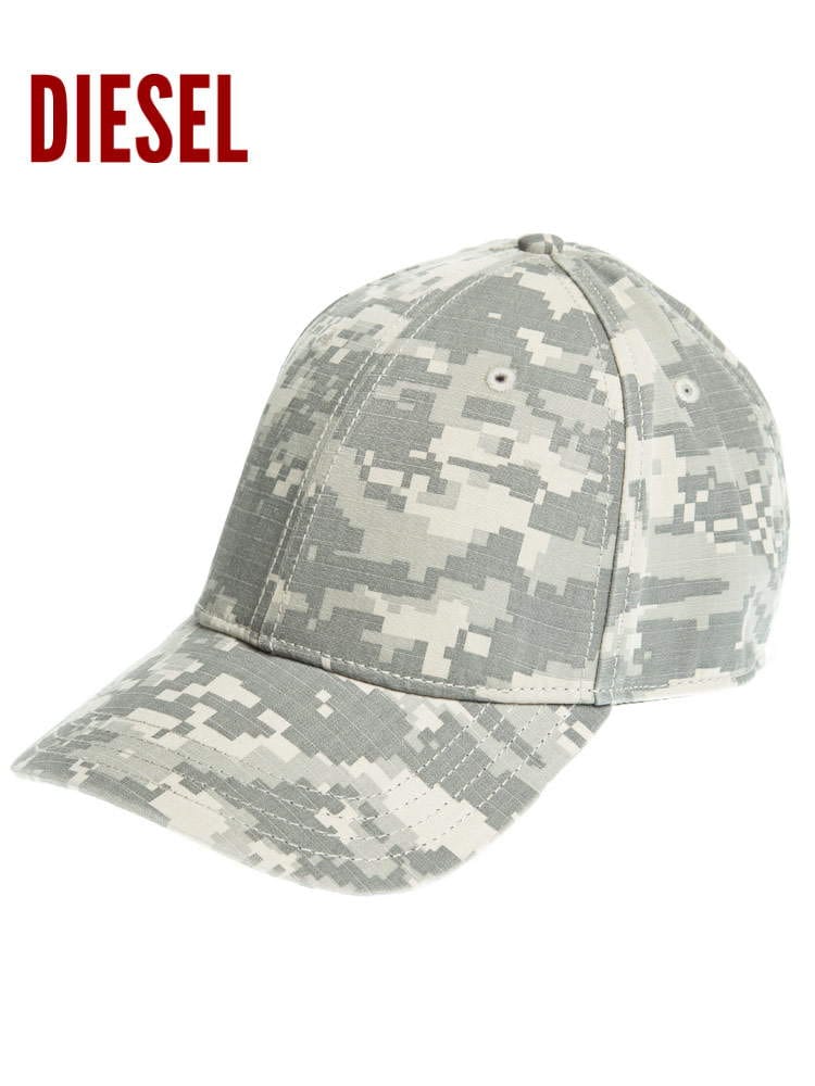 DIESEL (ディーゼル) デジタルカモフラ キャップ DSA03184IEAH