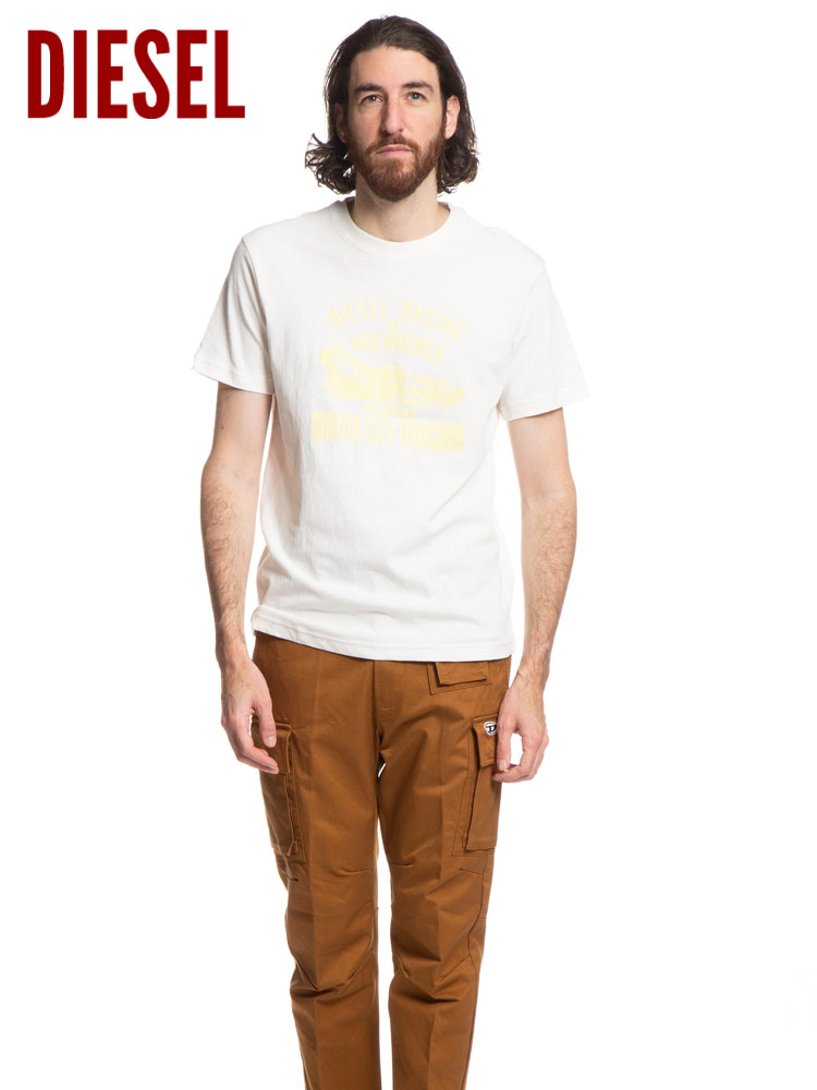 DIESEL (ディーゼル) プリント クルーネック 半袖 Tシャツ DSA03822EFAN ブランド