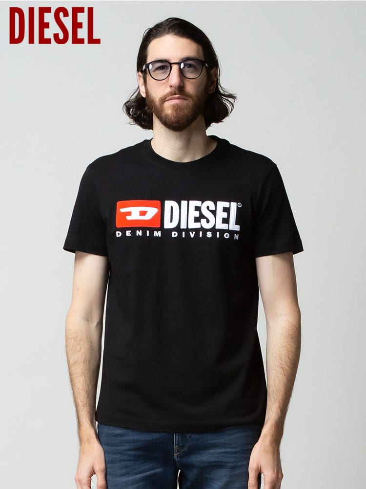 DIESEL (ディーゼル) クラシックロゴ クルーネック 半袖 Tシャツ DS03766AAXJ