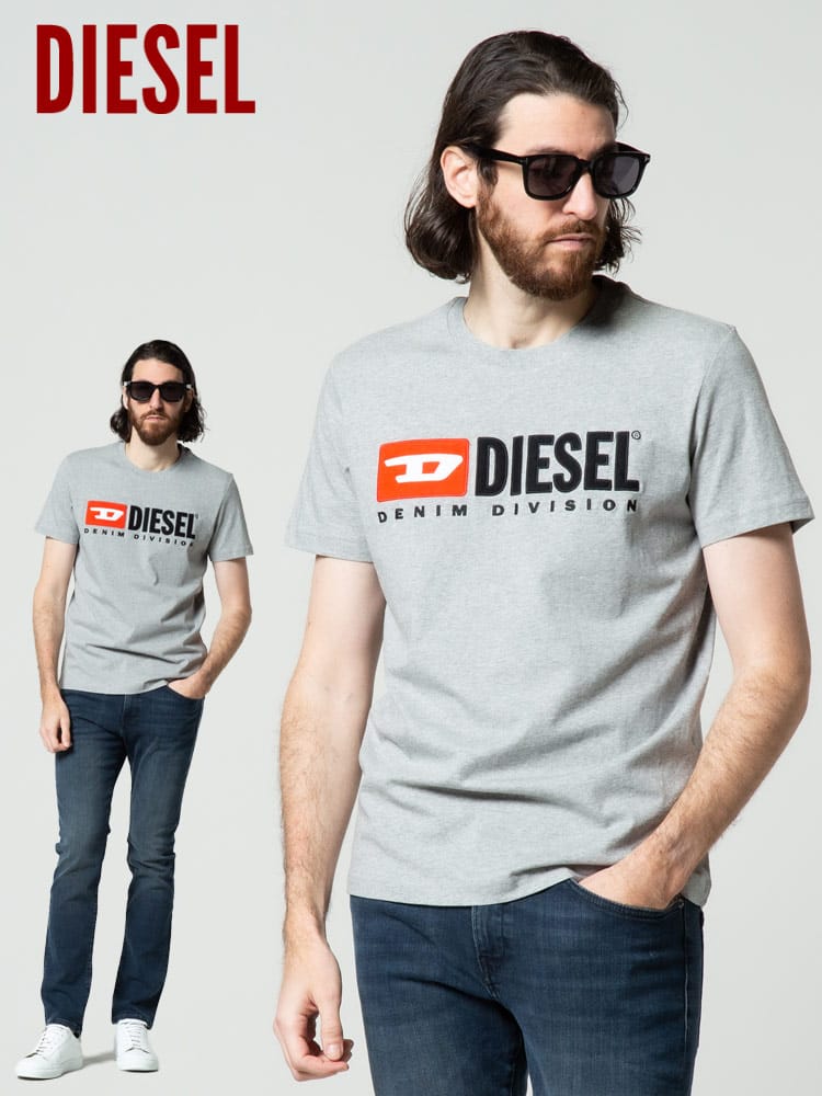 DIESEL (ディーゼル) クラシックロゴ クルーネック 半袖 Tシャツ DSA03766AAXJ ブランド