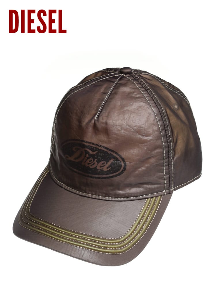 DIESEL (ディーゼル) 光沢 ロゴ キャップ DSA03861LCAW