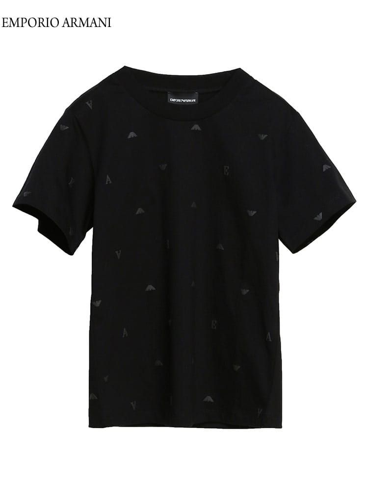 EMPORIO ARMANI (エンポリオ アルマーニ) アルファベット ロゴ クルーネック 半袖 Tシャツ EAL3L2T7P2J95Z レディース ロゴ ブランド