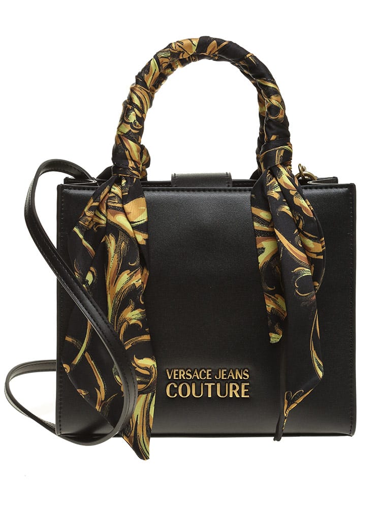 VERSACE JEANS COUTURE (ヴェルサーチェ ジーンズクチュール) スカーフディテール ミニ トートバッグ VCL72VA4BA3