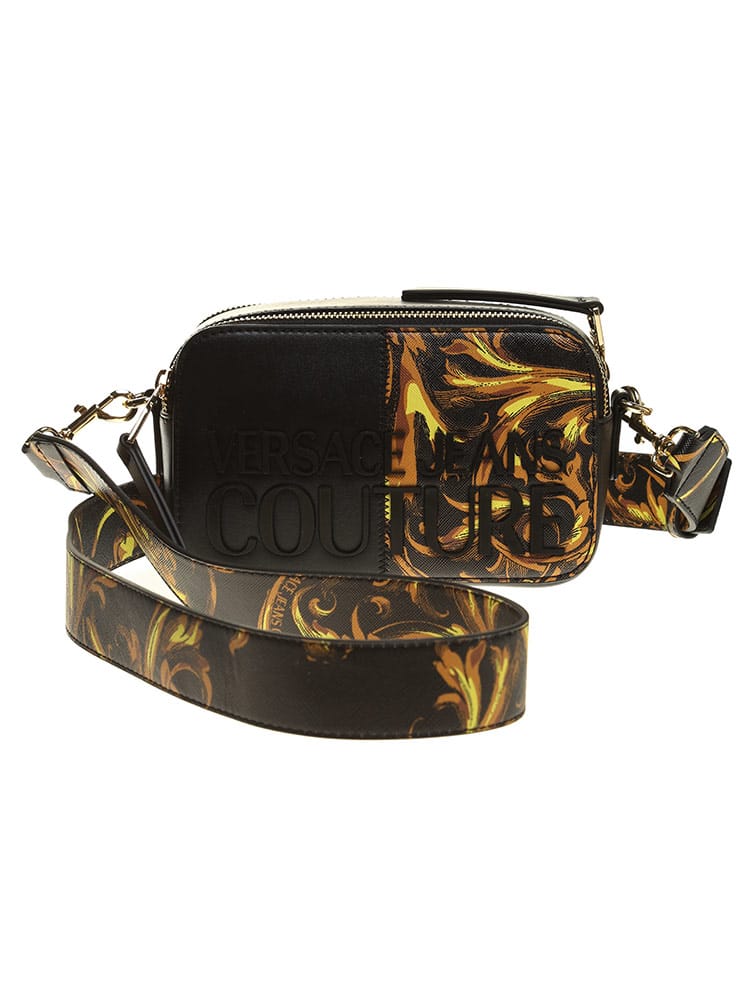 VERSACE JEANS COUTURE (ヴェルサーチェ ジーンズクチュール) バロックプリント 切り替え ショルダーバッグ VCL72VA4B41