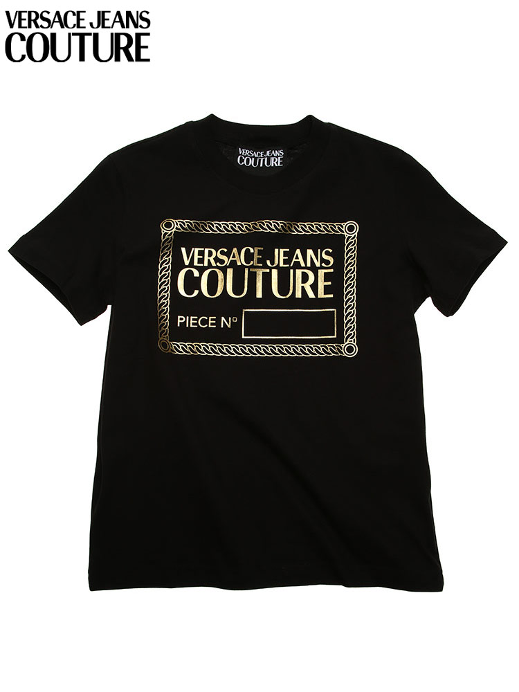 ヴェルサーチェ ジーンズクチュール レディース Tシャツ VERSACE JEANS COUTURE ブランド ロゴ 箔【サカゼン公式通販】