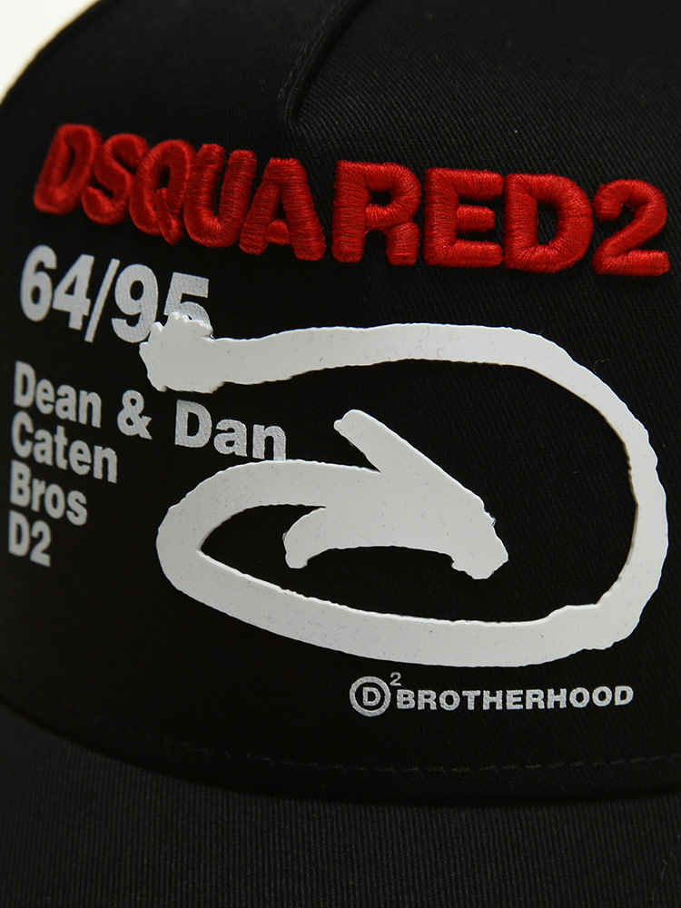 ディースクエアード メンズ キャップ DSQUARED2 ロゴ 刺繍 ブランド 