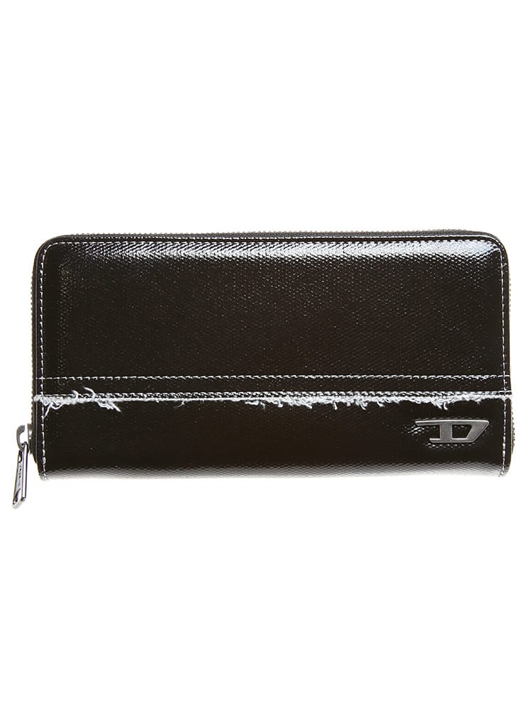 DIESEL ディーゼル ワンポイント ラウンドジップ 長財布 財布 DSX08440PS167 ブランド
