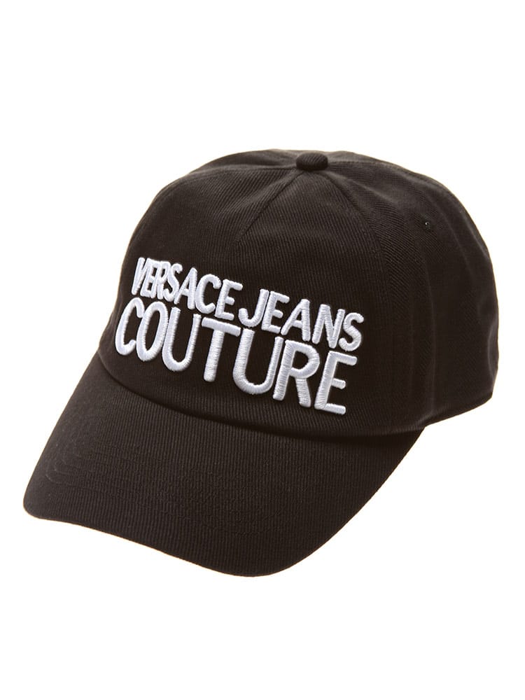 VERSACE JEANS COUTURE ベルサーチェ ジーンズクチュール 3Dロゴ刺繍 コットン キャップ VCL72HAZK10 ベルサーチ 帽子 ブランド