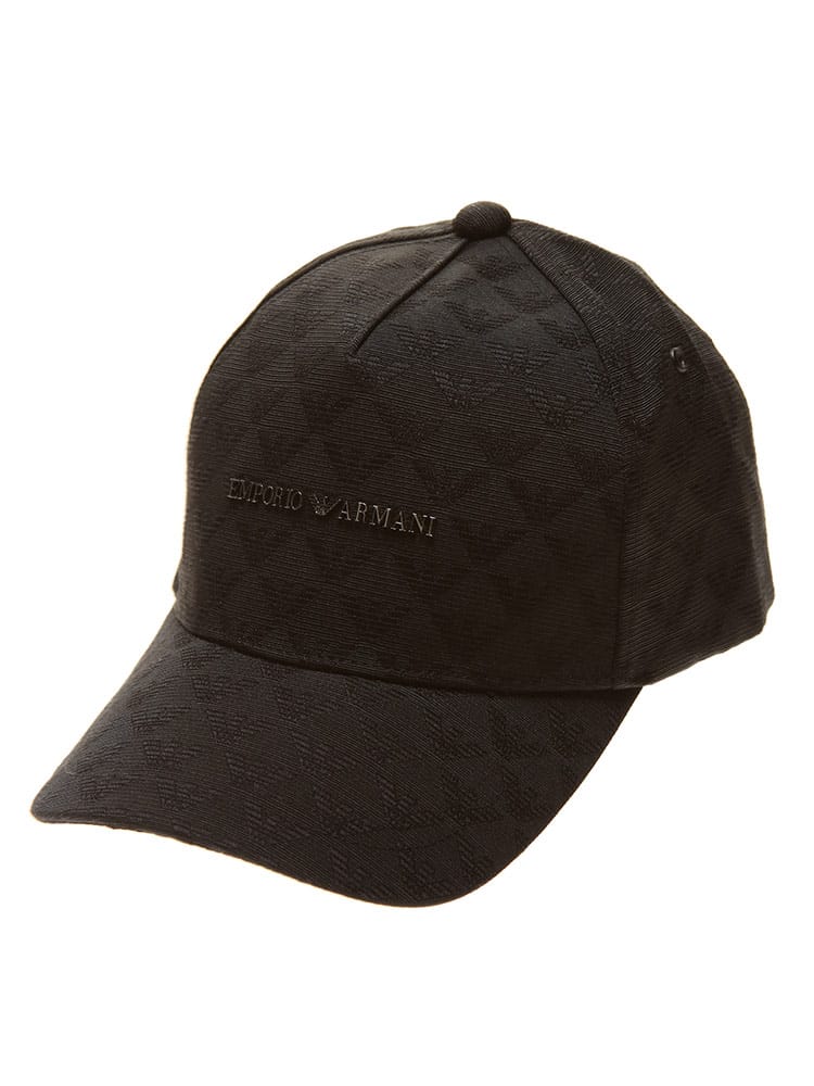 EMPORIO ARMANI エンポリオ アルマーニ 総柄 ロゴ キャップ 帽子 ブランド EA627924CC985