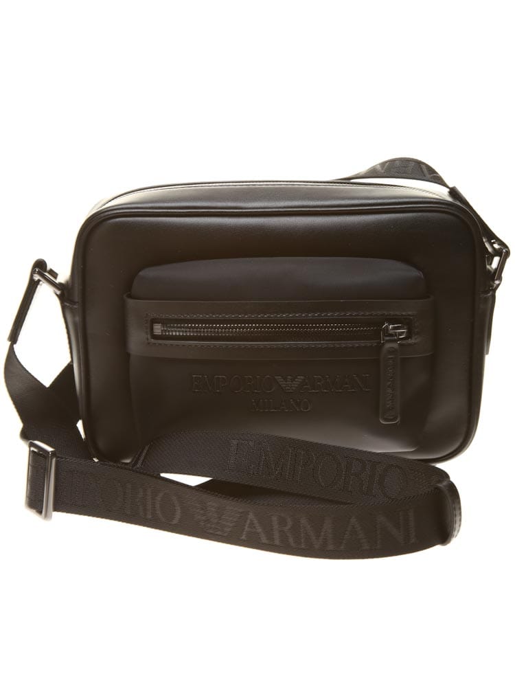 EMPORIO ARMANI エンポリオ アルマーニ バッグ ナイロン 再生 レザー ロゴ クロスボディバッグ ブランド EAY4M360Y121J