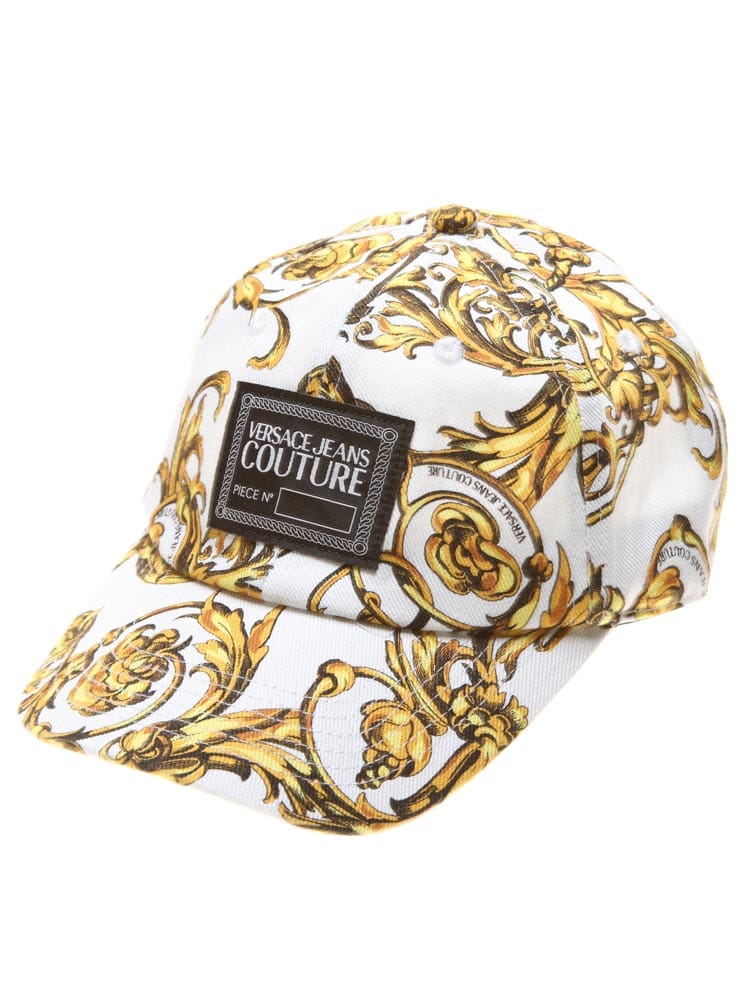 VERSACE JEANS COUTURE ベルサーチェ ジーンズクチュール バロックプリント コットン キャップ 帽子 ブランド VC72GAZK18ZG082 ベルサーチ