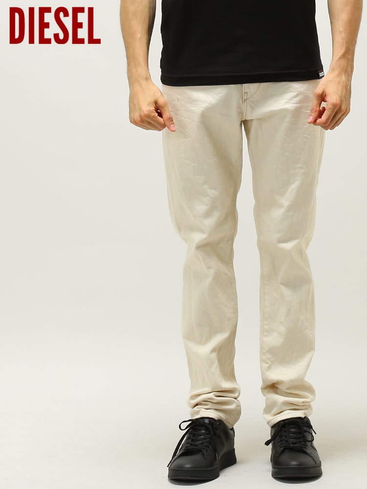DIESEL (ディーゼル) ジップフライ ホワイト ジーンズ 2019 D-STRUKT DSA0355809B94 ブランド