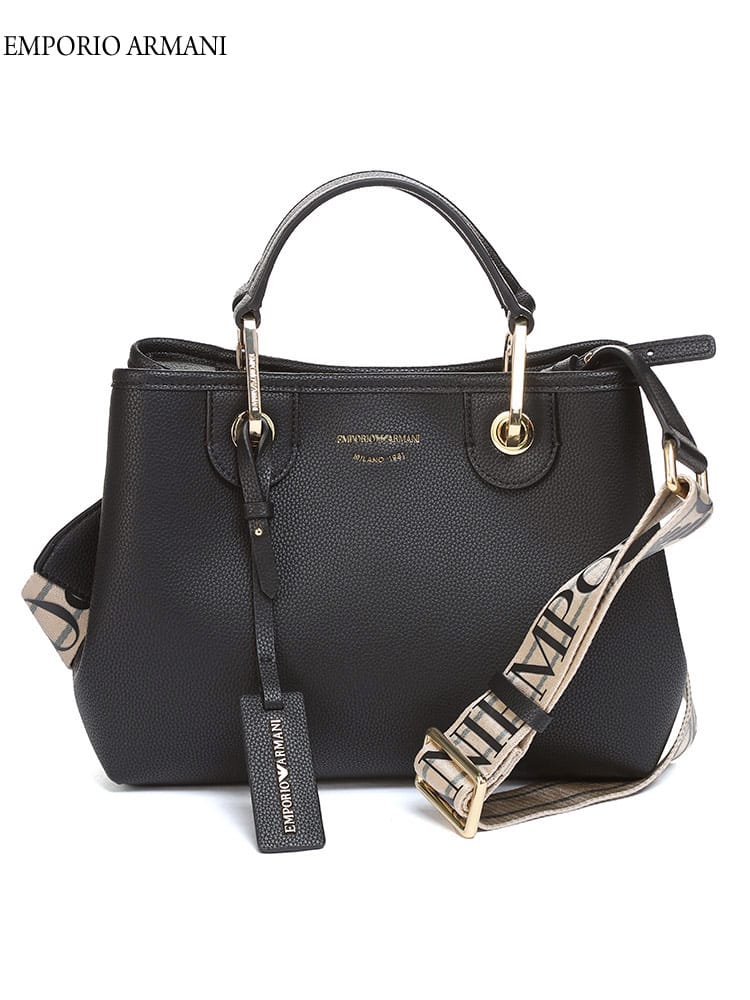 EMPORIO ARMANI (エンポリオアルマーニ) MyEA ショッパー ディアプリント スモール ハンドバッグ EALY3D166YFO5B